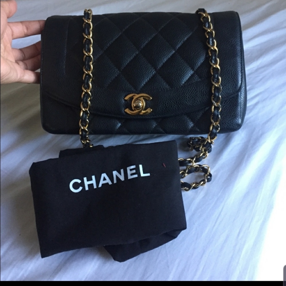 Chanel Diana Caviar Flap